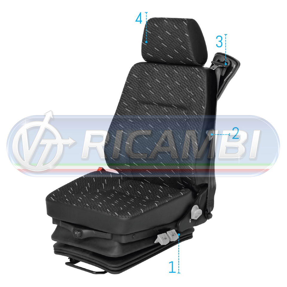 SEDILE PNEUMATICO UNIVERSALE PILOT P488/A80H