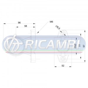 FANALINO INGOMBRO 12 LED 12/24V CORTO DX