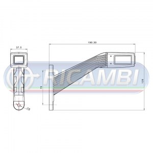 FANALINO INGOMBRO 12 LED STAFFA 60° DX