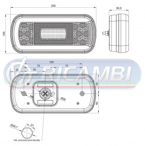 FANALE POST. FULL LED 6 FUNZIONI 12-36V DX/SX