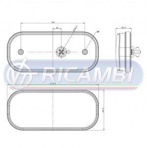 FANALE POST. FULL LED 6 FUNZIONI 12-36V C/RETROMARCIA