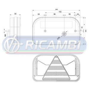 FANALE POST. FULL LED 6 FUNZIONI 12-36V SX