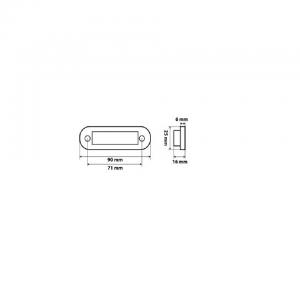 LAMPADA LED A STRICIA DA 4 LED BIANCA 24V