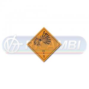 ADESIVO ADR 300X300 CL1 SOSTANZE ESPLOSIVE