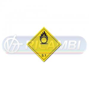 ADESIVO ADR 300X300 CL5.1 COMBUSTIBILI/PEROSSIDI ORGANICI