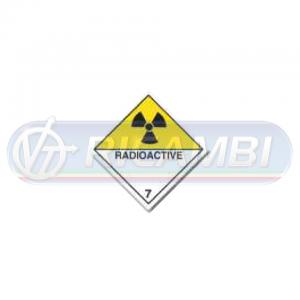ADESIVO ADR 300X300 CAT II MATERIALI RADIOATTIVI