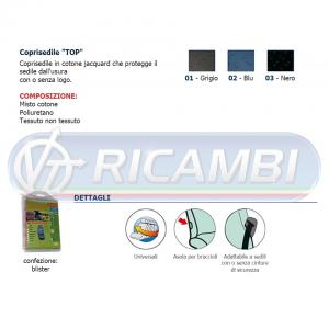 COPRISEDILE MOD CARGO TOP GRIGIO