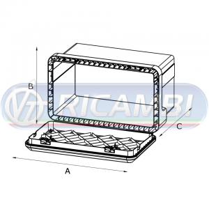 CASSETTA TERMOPLASTICA WELVET 410x348x340
