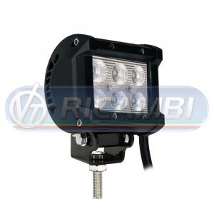 FARETTO DA LAVORO RETTANGOLARE 6 LED 18W
