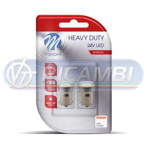 LAMPADINA BA15S 24V 8 LED SMD IN COPPIA