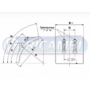 PARAFANGO MEZZO PLS 450 x 670 STAFFE  Ø 42 INCLUSE