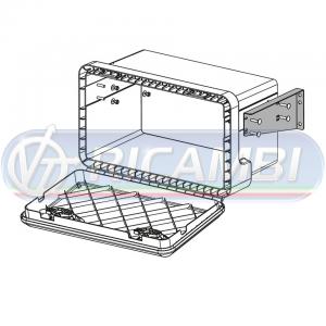 STAFFE SUPP. CASSETTA TERMOPLASTICA <550 mm
