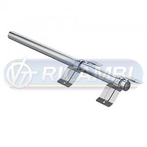 TUBO SOSTEGNO PARAFANGO DIAM.54 L. 750 ZINC. C/STAFFE